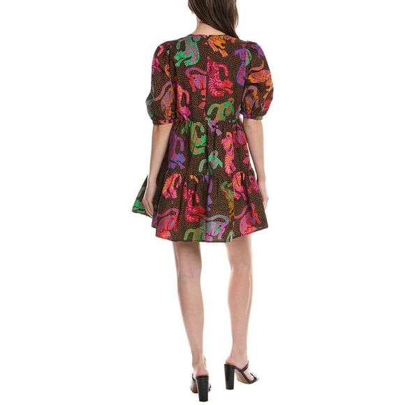 Farm Rio Womens Leopard Mini Dres - Picture 2 of 7